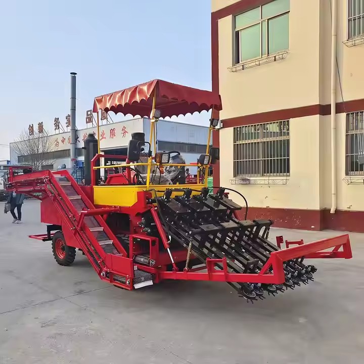 Şirket Ekipmanı Gralic Harvester Makinesi Tarım, Temizlik, Sarımsak Sap Kesme, Torbalama Hasatı